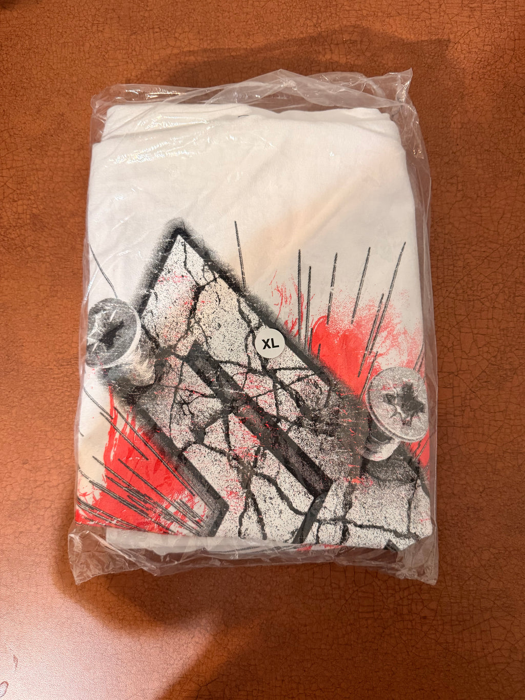Private Property Men’s XL White Graphic Skull Crew Neck Short Sleeve T-Shirt